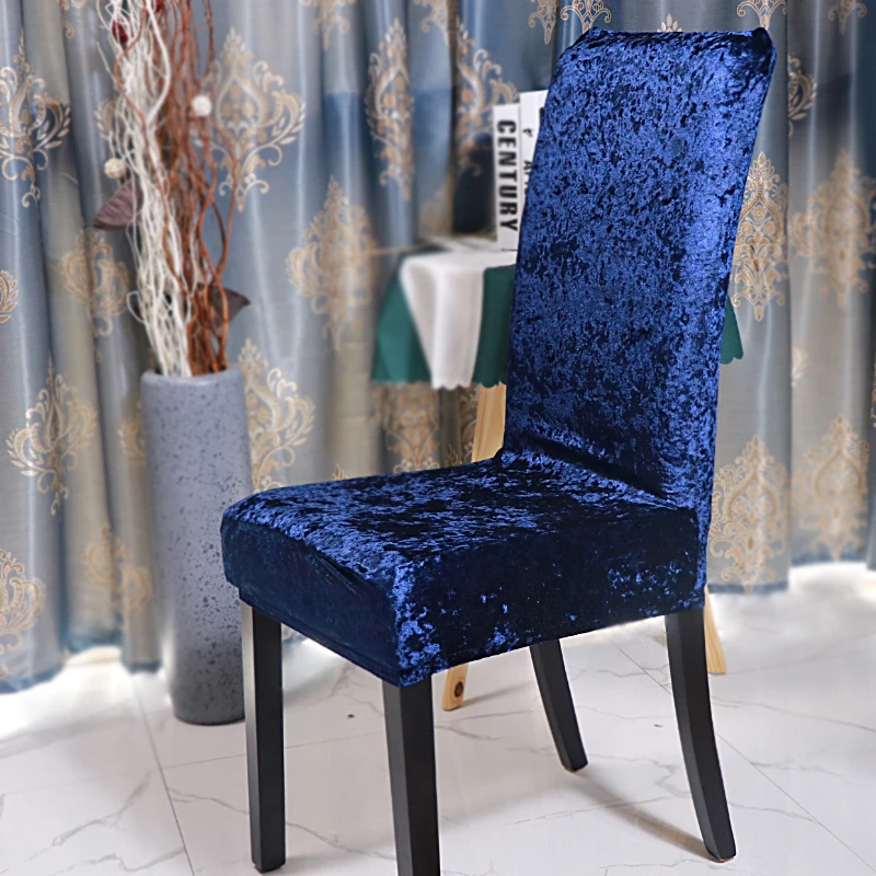 

Plain Dining Chair Cover Spandex Elastic Chair Slipcover Case Stretch Seat Cover for Wedding Hotel Banquet Living Room