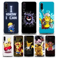 cartoon pokemon pikachu phone case for xiaomi mi 11 10 lite 10t 9 se 11t note 10 pro poco m3 f3 x3 m4 silicone case pikachu