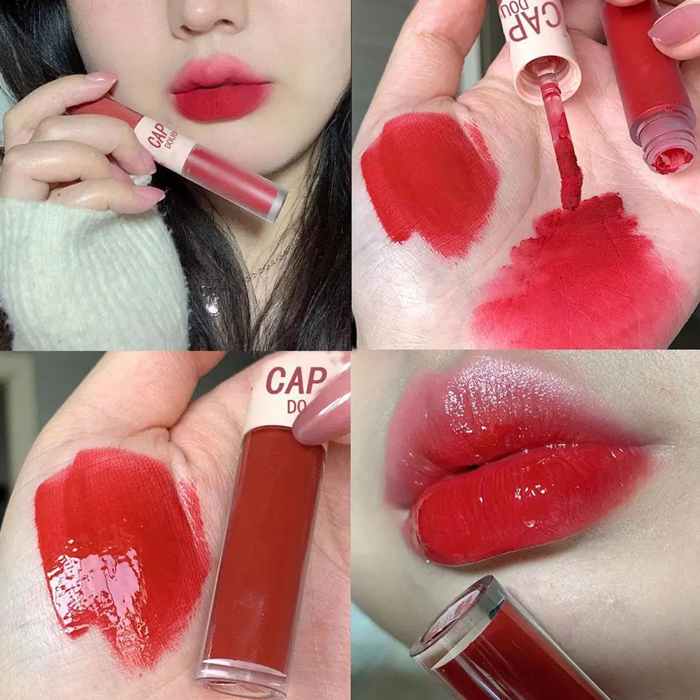 

2023 New Long-lasting Moisturizing Moisturizing Translucent Double-ended Lip Glaze Makeup Women Cosmetic