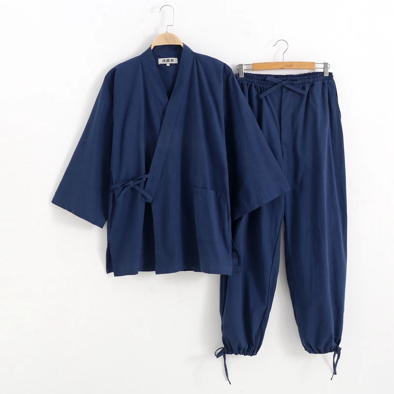 2 шт./комплект мужской кардиган в японском стиле 100% хлопок |