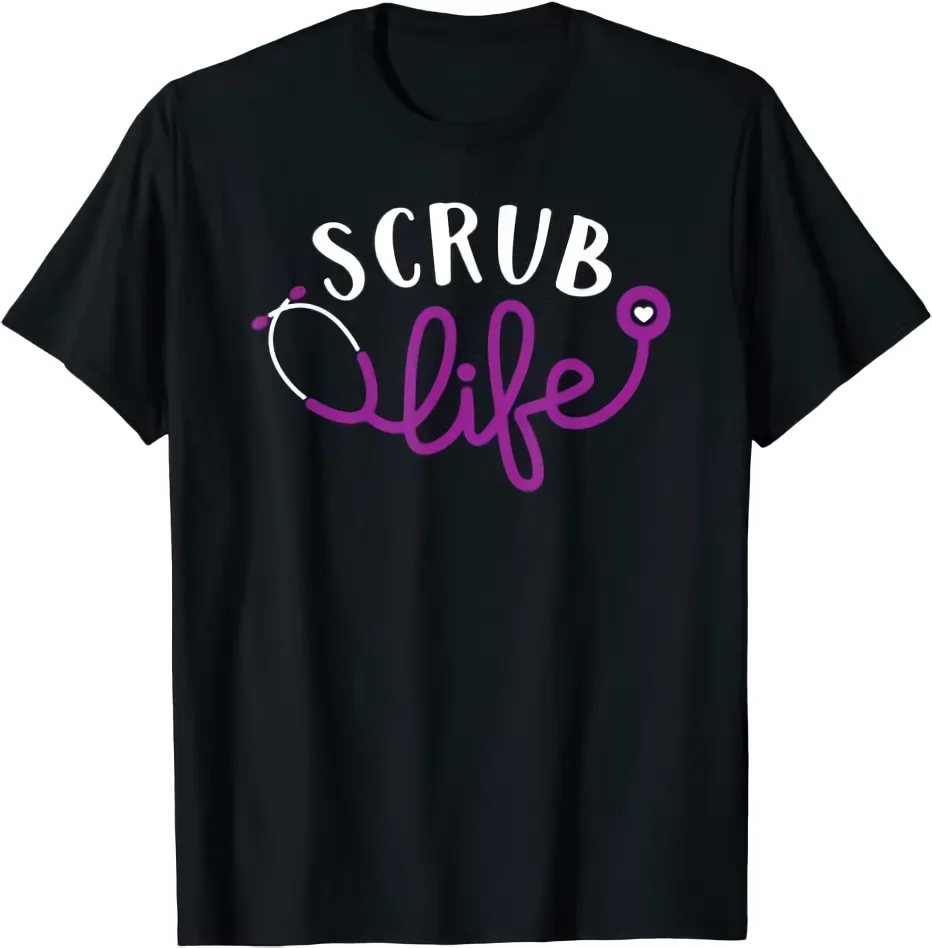 

Scrub Life T-Shirt, Nurse Tee, Funny Medical T-Shirt, Size M - 3Xl