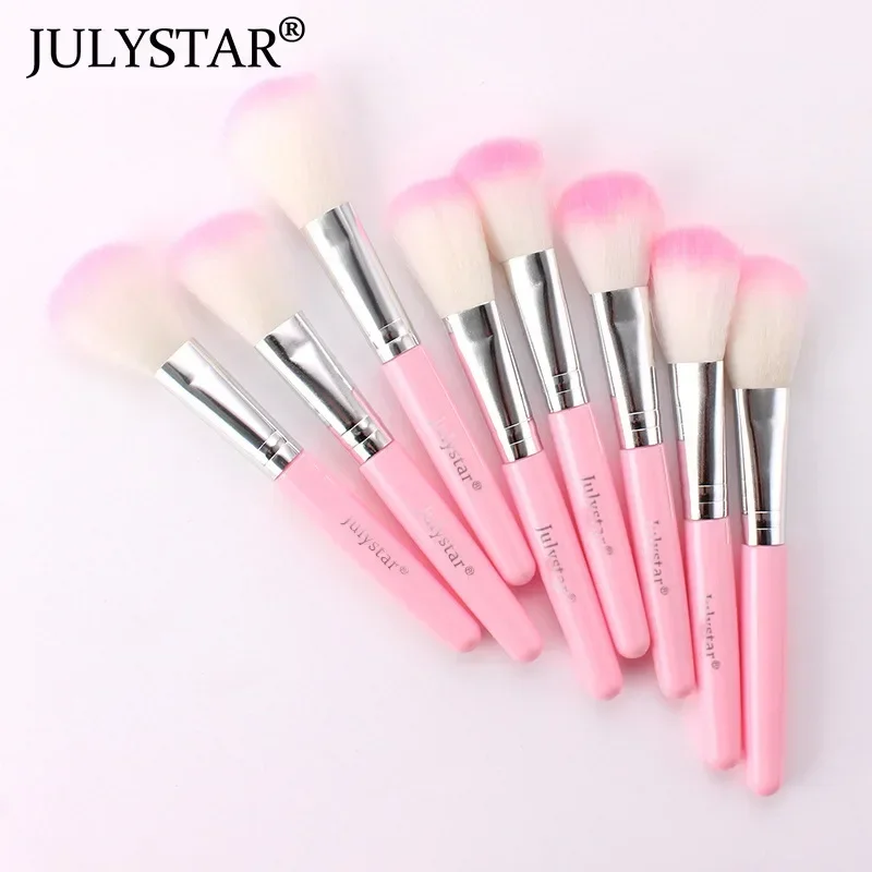 Julystar Beauty Pink Pointillator Кисть для макияжа с одним румяном Легкая начинающих в