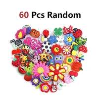 60 pack random pvc shoe charms decorations for boys girls kids teens holiday and party favors gifts