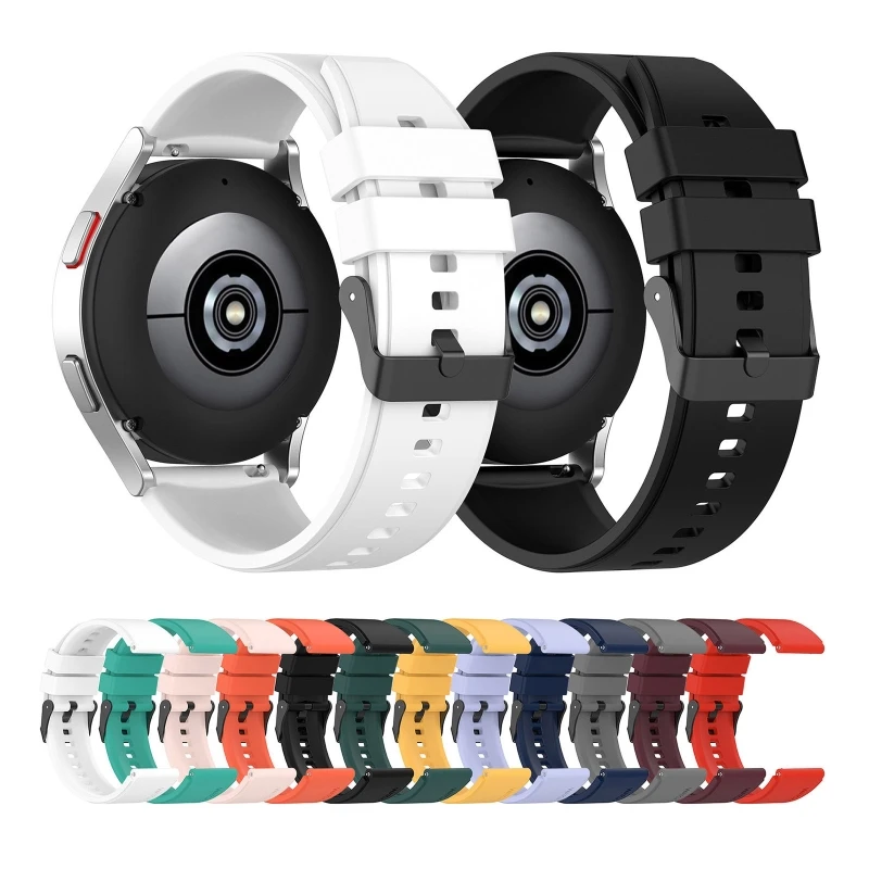 

Soft Silicone Strap Wristband 20mm Watch Band for Watch 4 42mm/46mm