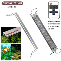 fish tank led lighthigh quality aluminum alloy material 20 75cmhigh light transmittance aquatic plant growth led bracket light