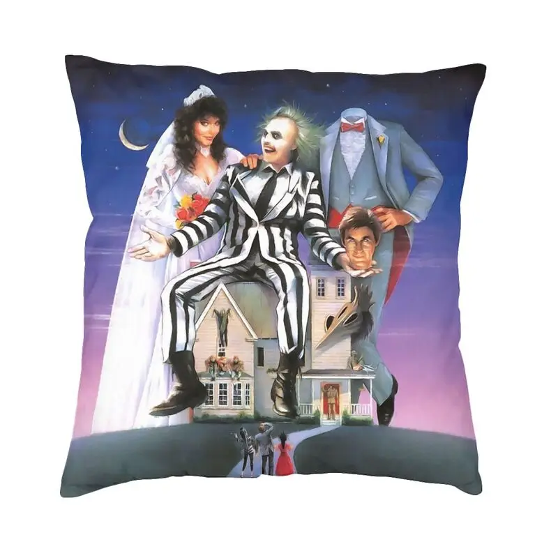 

Прямоугольная наволочка от Beetlejuice, домашний декор, подушки из фильма «ужасы» Тим Кеннеди, подушка для дивана, двусторонняя печать