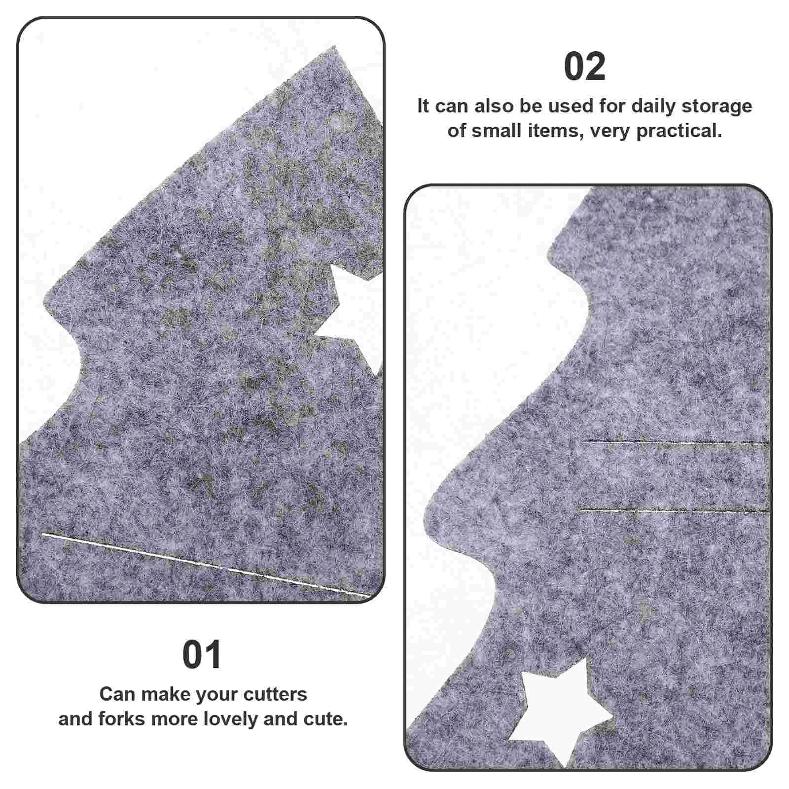 8-комплект зимней рождественской елки набор сумок для столовых приборов