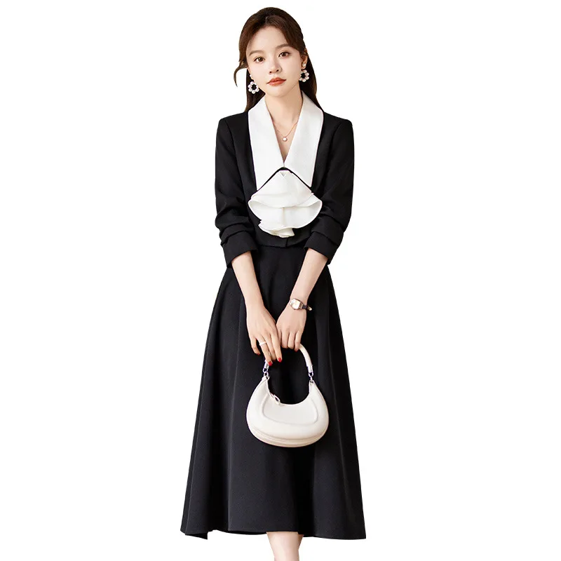 Модный костюм-юбка2024Новая весенне-осенняя женская одежда для поездок на работу