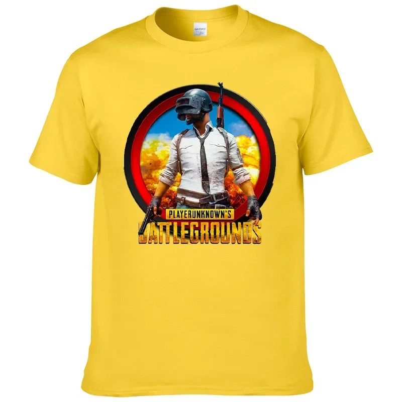 PUBG PLAYER UNKNOWN'S BATTLEGROUNDS с коротким рукавом и круглым вырезом новая футболка