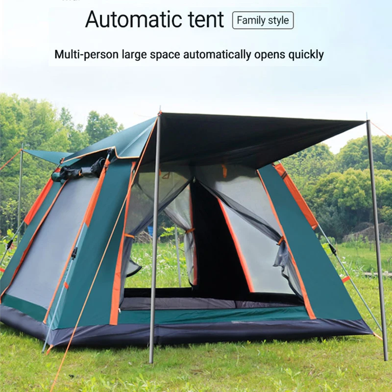 

Outdoor Automatic Quick Open Tent Rainfly Waterproof Camping Tent Family Outdoor Instant Setup Tourist One-touch Tent 4-6 Person