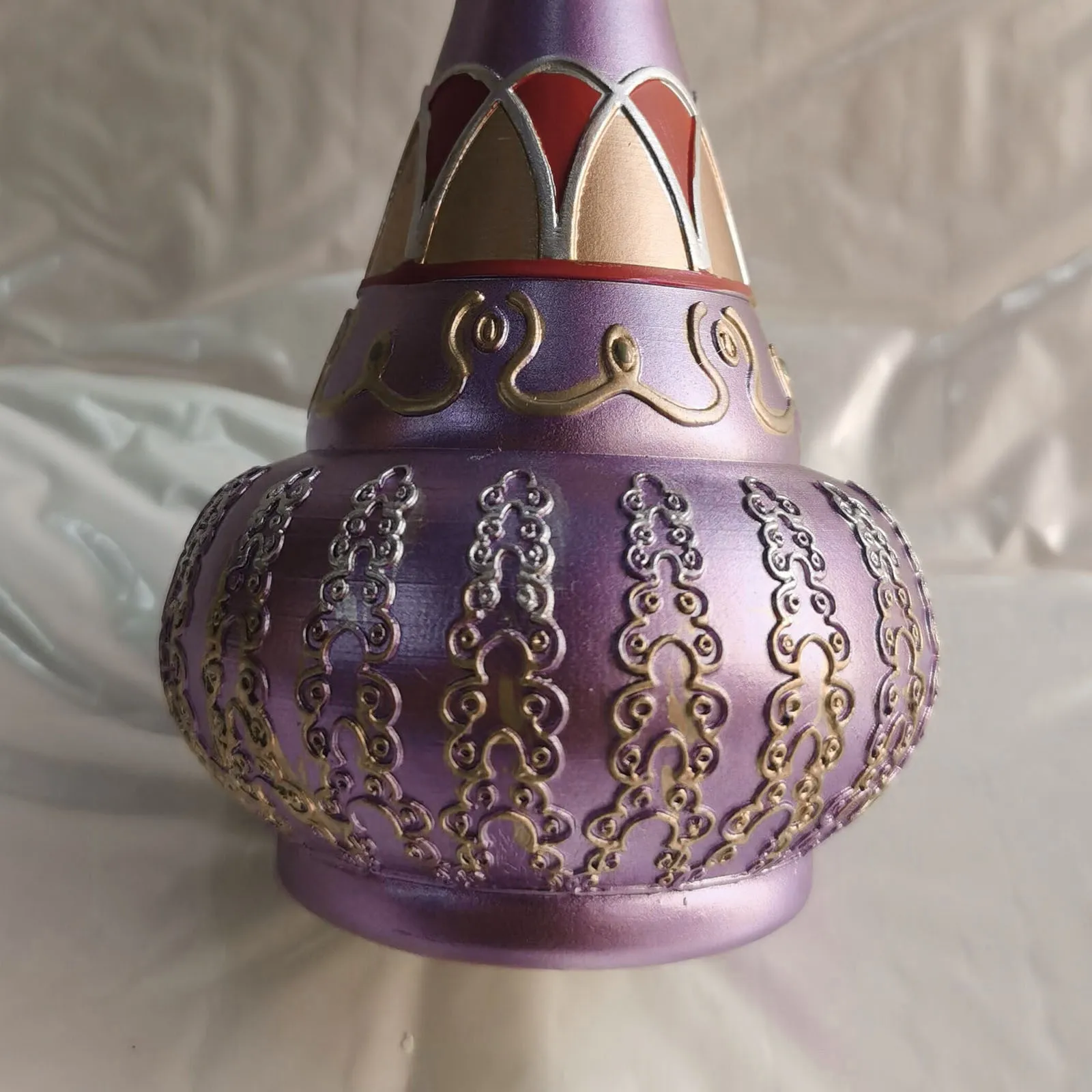 I Dream Of Jeannie Bottle From Mario-Della Casa-Second Season зеркальная пурпурная бутылка! Стеклянная