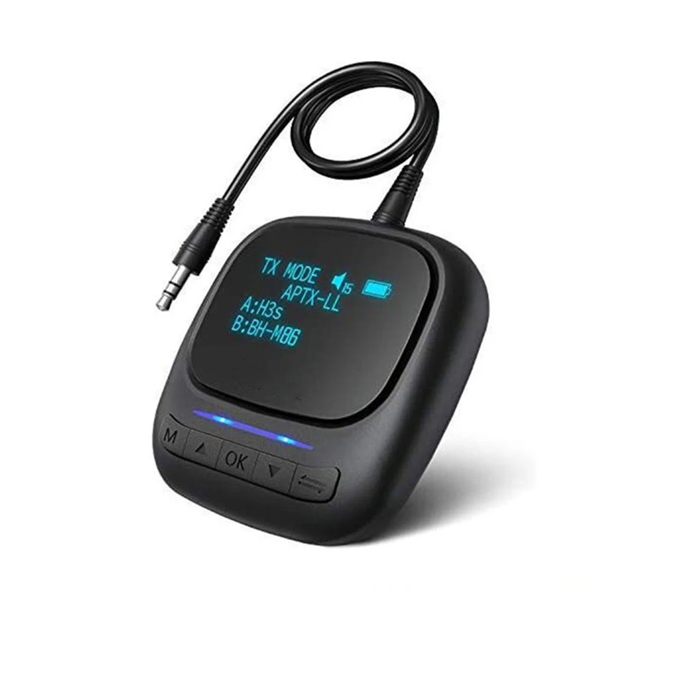 

2-in-1 OLED Screen Digital Display Wireless Receiver Transmitter TV Headphone Bluetooth-compatible 5.0 Audio Adapter