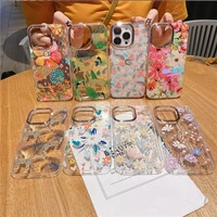 flower phone cases for iphone 13 pro max 13 pro max 12 11 x xs xr 7 8 plus fashion floral soft shockproof cover