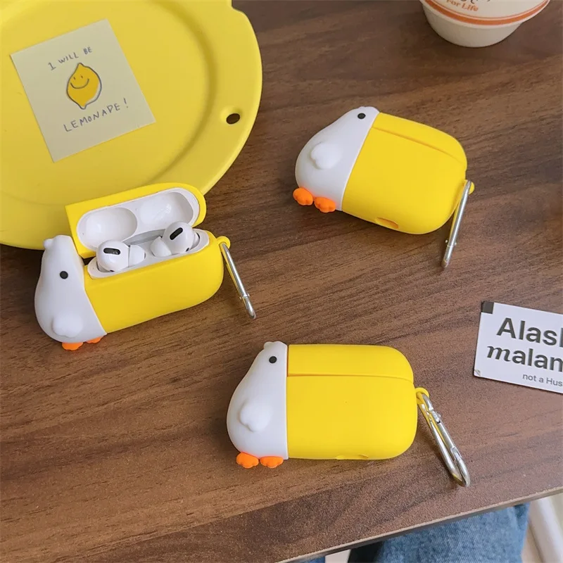 3D милый чехол с большой птицей для AirPods Pro2 Airpod Pro 1 2 3 4 Bluetooth-наушники зарядное