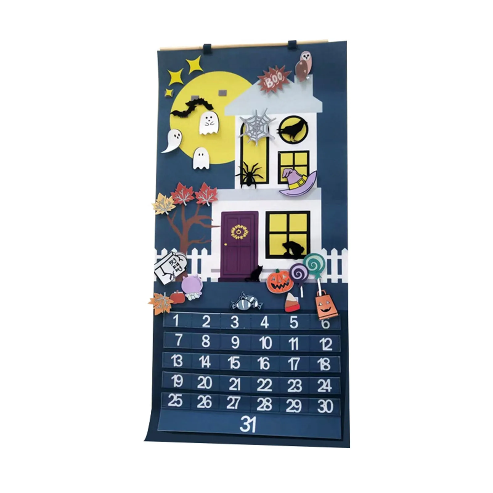 

Календарь с обратным отсчетом на Хэллоуин, съемное подвесное украшение для Хэллоуина, украшение с обратным отсчетом на Хэллоуин