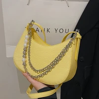 vintage totes ladies messenger crossbody bag 2022 luxury designer new casual chain halfmoon handbags clutch women shouler bags