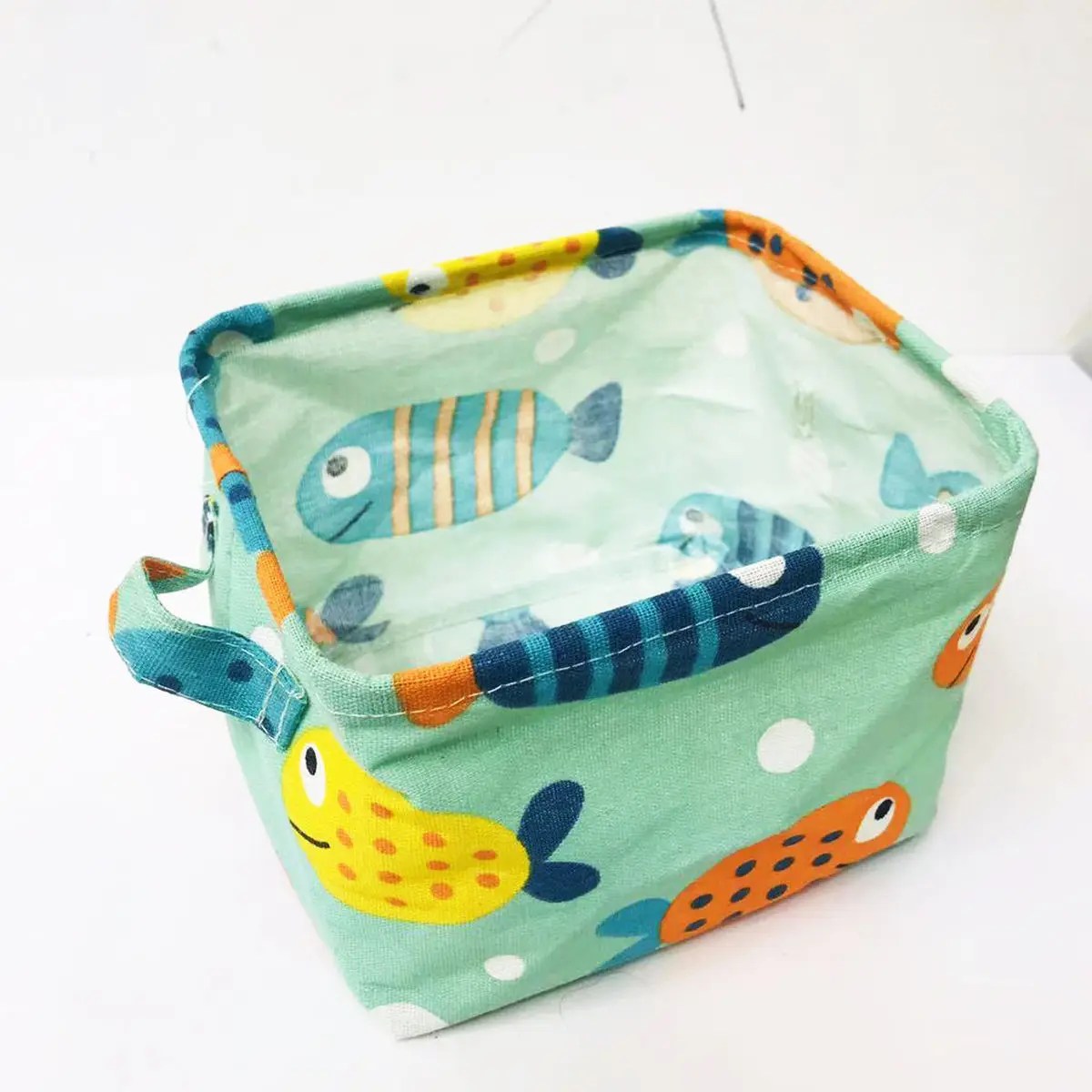 

Foldable Desktop Storage Basket Sundries Storage Box Underwear Cosmetic Organizer Scarf Socks Storage Basket