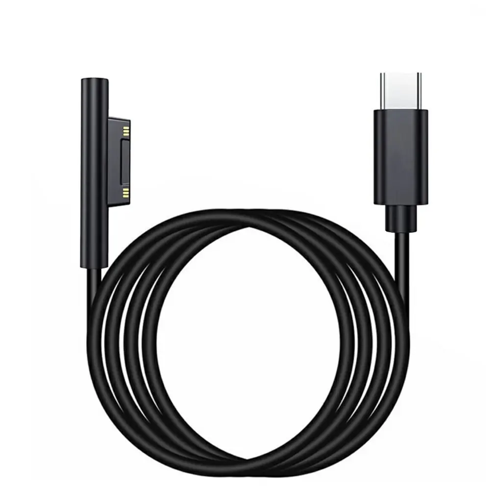 

1.5m USB Type C Power Supply Charger Adapter 65W 15V 3A PD Fast Charging Cable for Microsoft Surface Pro 7/6/5/4/3 Book/Book 2