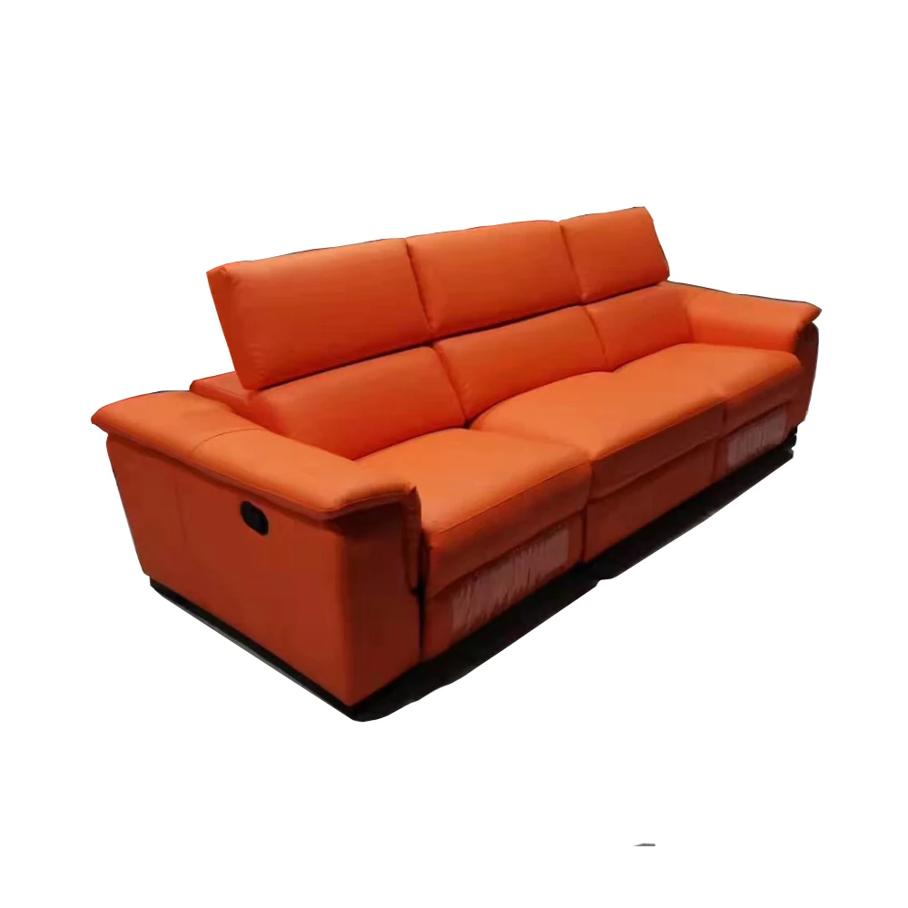 

living room Sofa Nordic genuine leather couch manual electric recliner functional диван мебель кровать muebles de sala cama puff