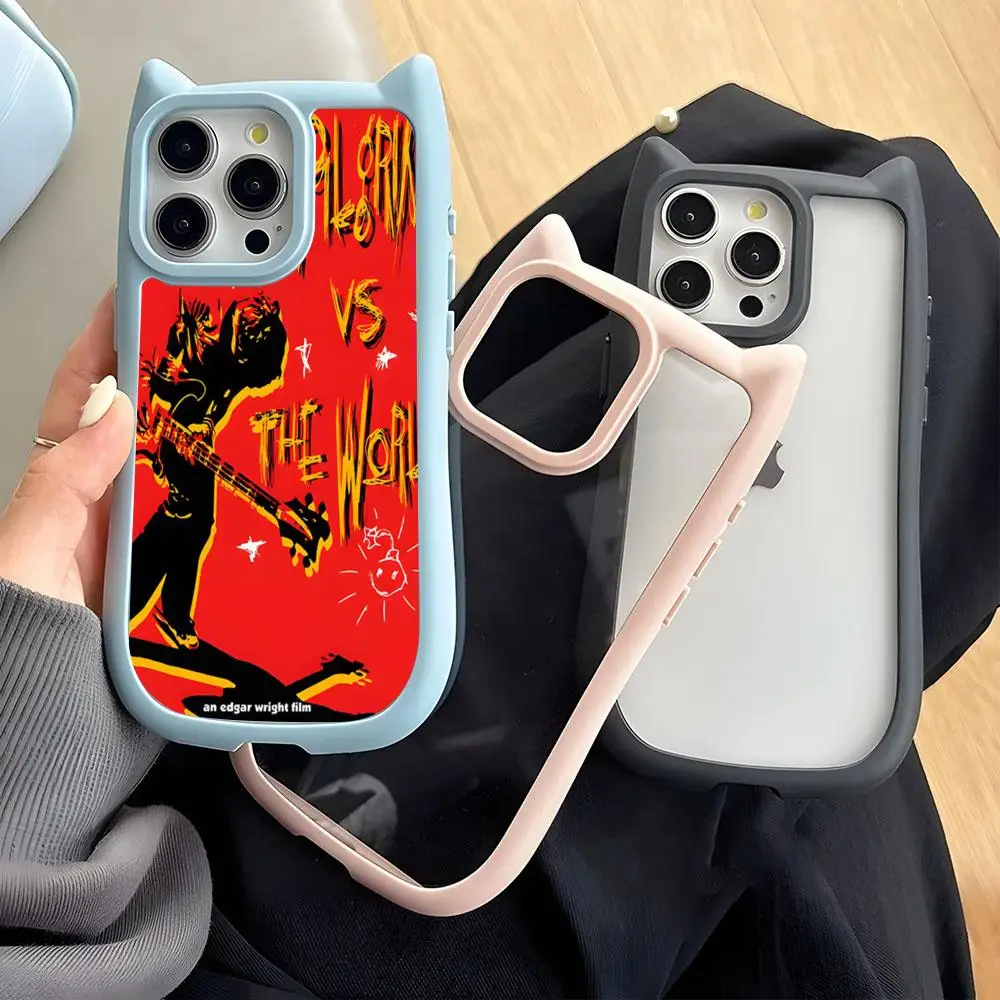 Скотт Пилигрим против. Чехол для телефона The World IPhone 16 Pro Max 14 13 15 12 11 прозрачная