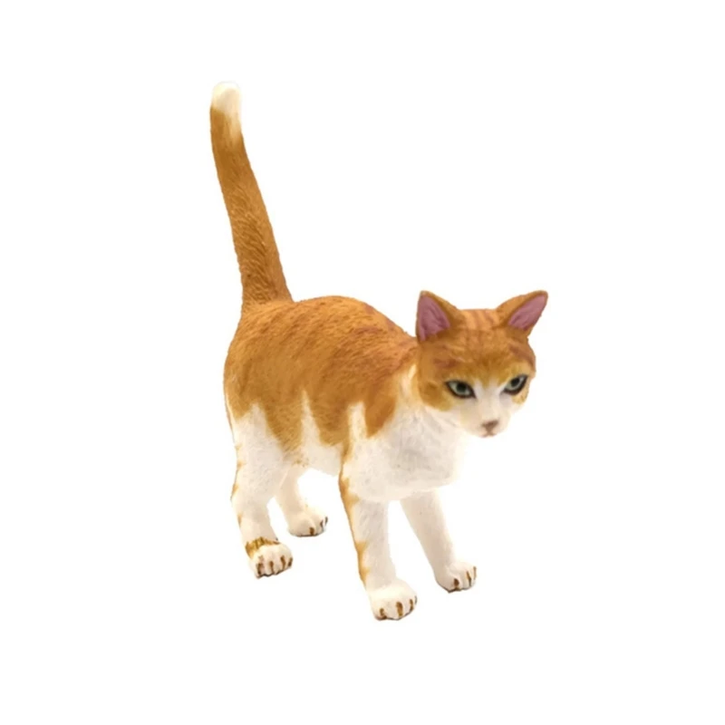 

Exquisite Siamese Cat Kitten Miniatures Figurine Realistic Dog Educational Toy