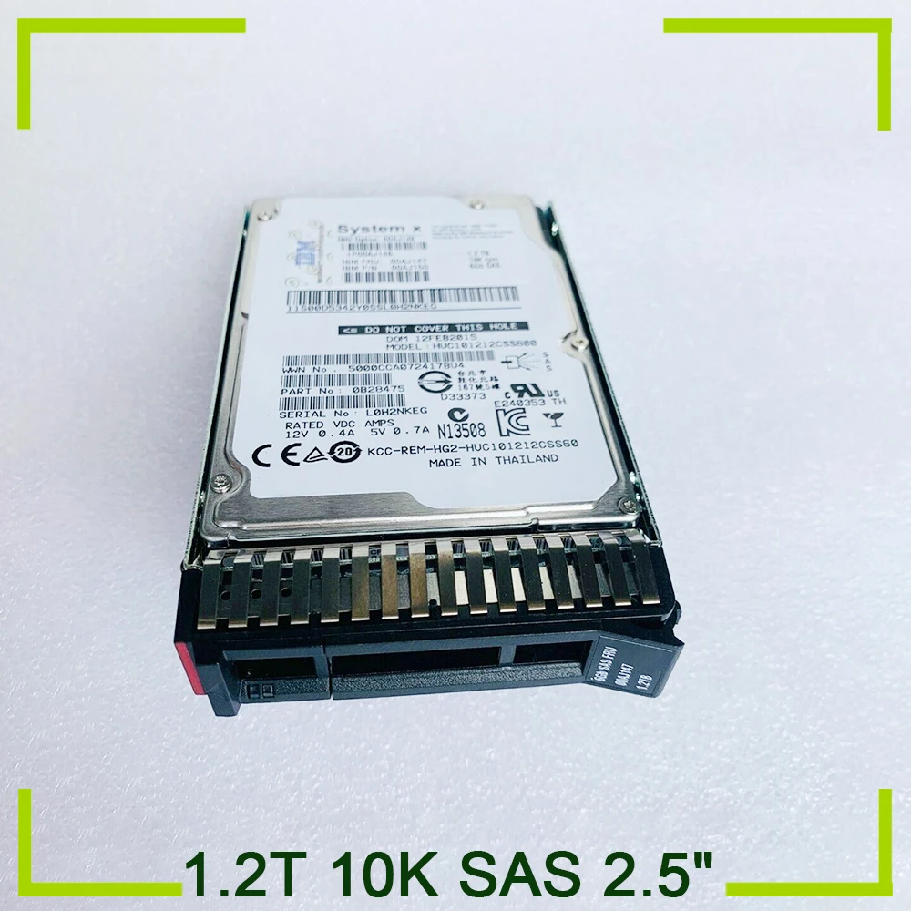 HDD для жесткого диска IBM 1 2 T 10K SAS 5 дюйма жесткий диск 00AJ146 00AJ147 X3650M5 X3850X6