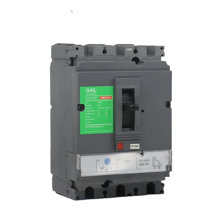 

ADustable 100amp 630amp 3pole thermomagnetic MCCB Molded Case Circuit Breaker