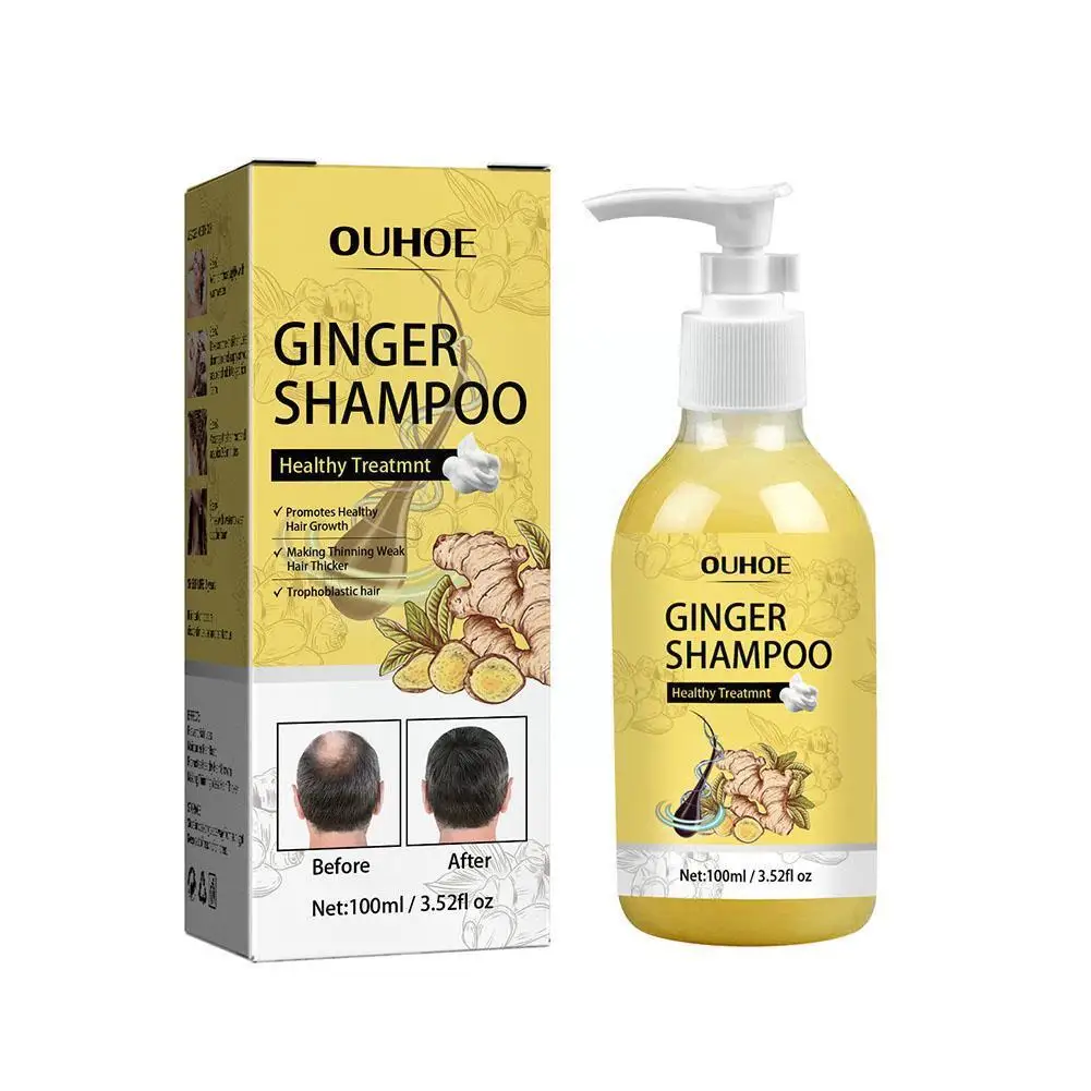 

100ml Ginger Hair Shampoo Oil Control Anti Professional Cleansing Shampoo Natural Shipping Scalp Drop Hair Itch N6V5