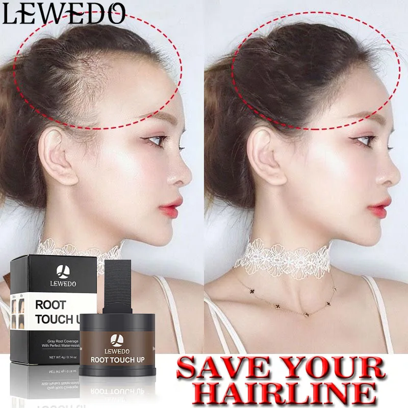 

Lewedo Water Proof Hairline Shadow Powder 4g Makeup Hair Concealer Natural Cover Unisex Hair Line Powder Hair Loss Products