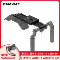 camvate standard arri 12 sliding dovetail bridge plate quick release baseplate for dslr camera dv camcorder support system