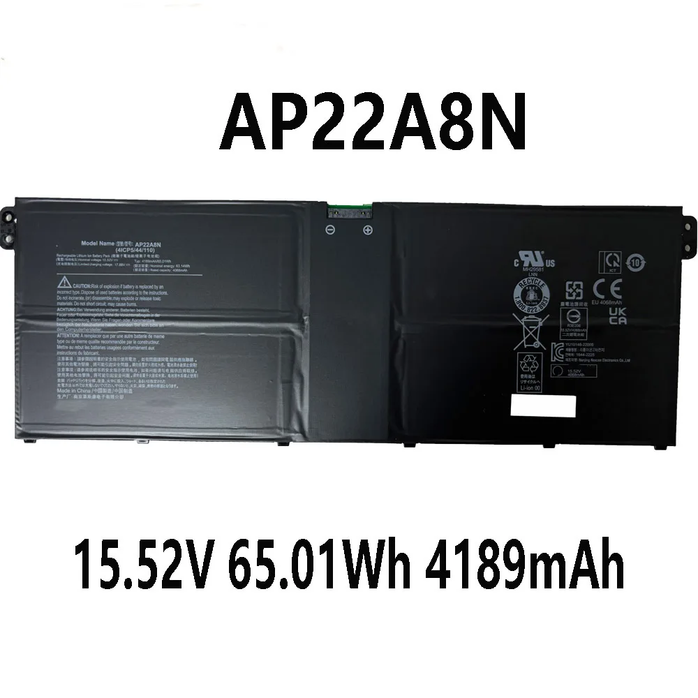 AP22A8N 15 52 В 65 01 Втч 4189 мАч аккумулятор для ноутбука Acer Swift GoSFG14-72 серии
