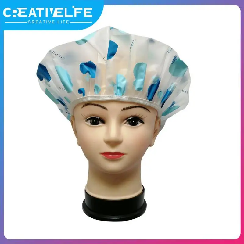 

2/4/6PCS Thickened Adult Bathing Cap Adult Thickened Shower Cap Women's Bath Cap 2023 Waterproof Shampoo Cap Lovely Cartoon