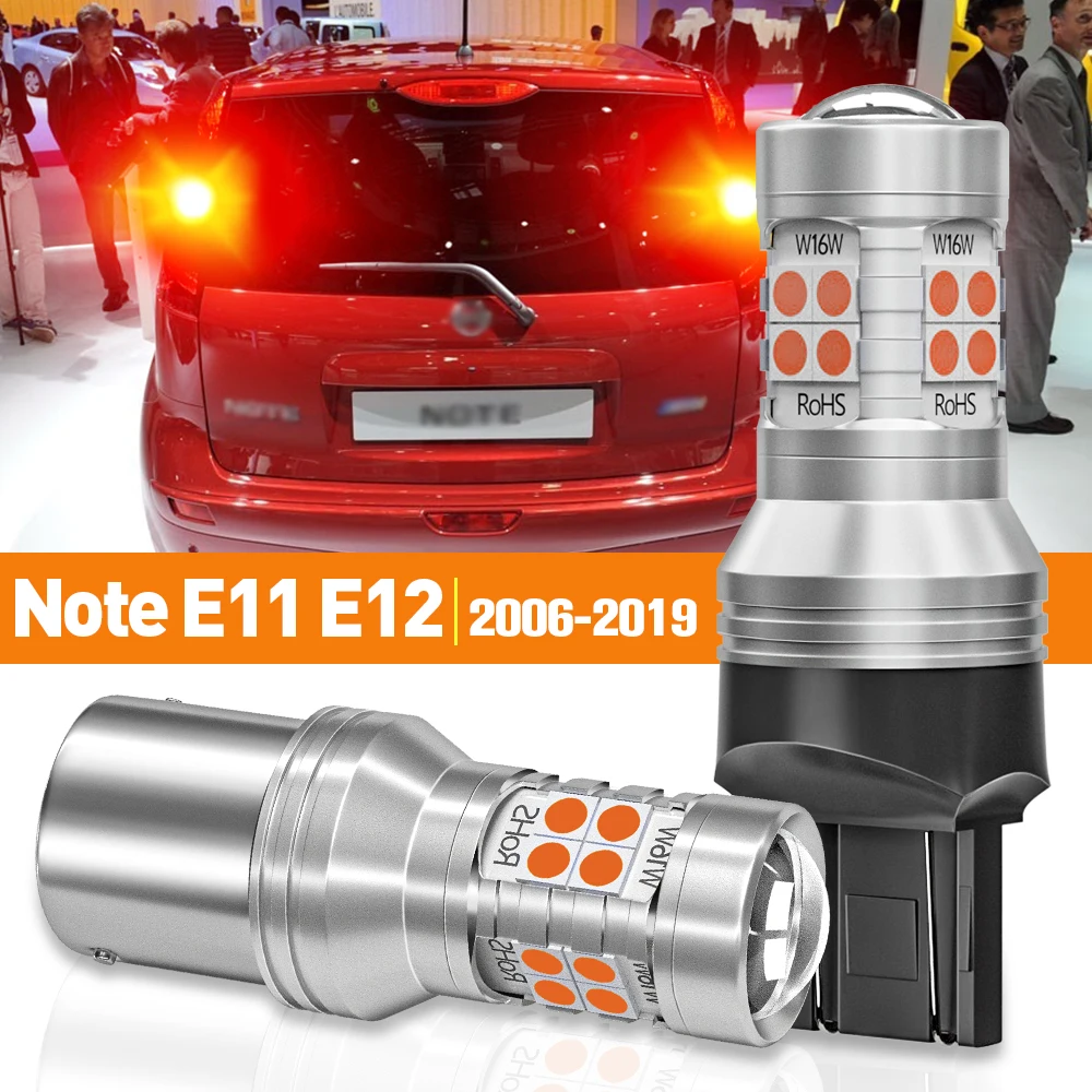 

2pcs LED Brake Light For Nissan Note E11 E12 2006-2019 2007 2008 2009 2010 2011 2012 2013 2014 2015 2016 Accessories Canbus Lamp
