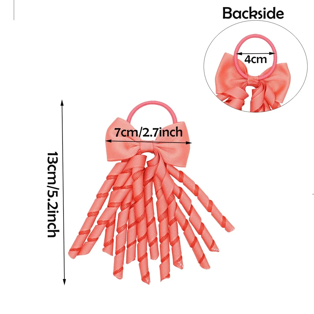 Детские резинки для волос девочек корсажная лента кудрявые банты эластичные