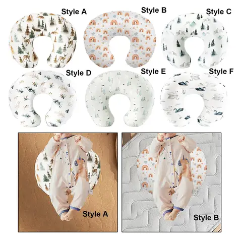 Чехол для подушки для кормления из полиэстера и хлопка