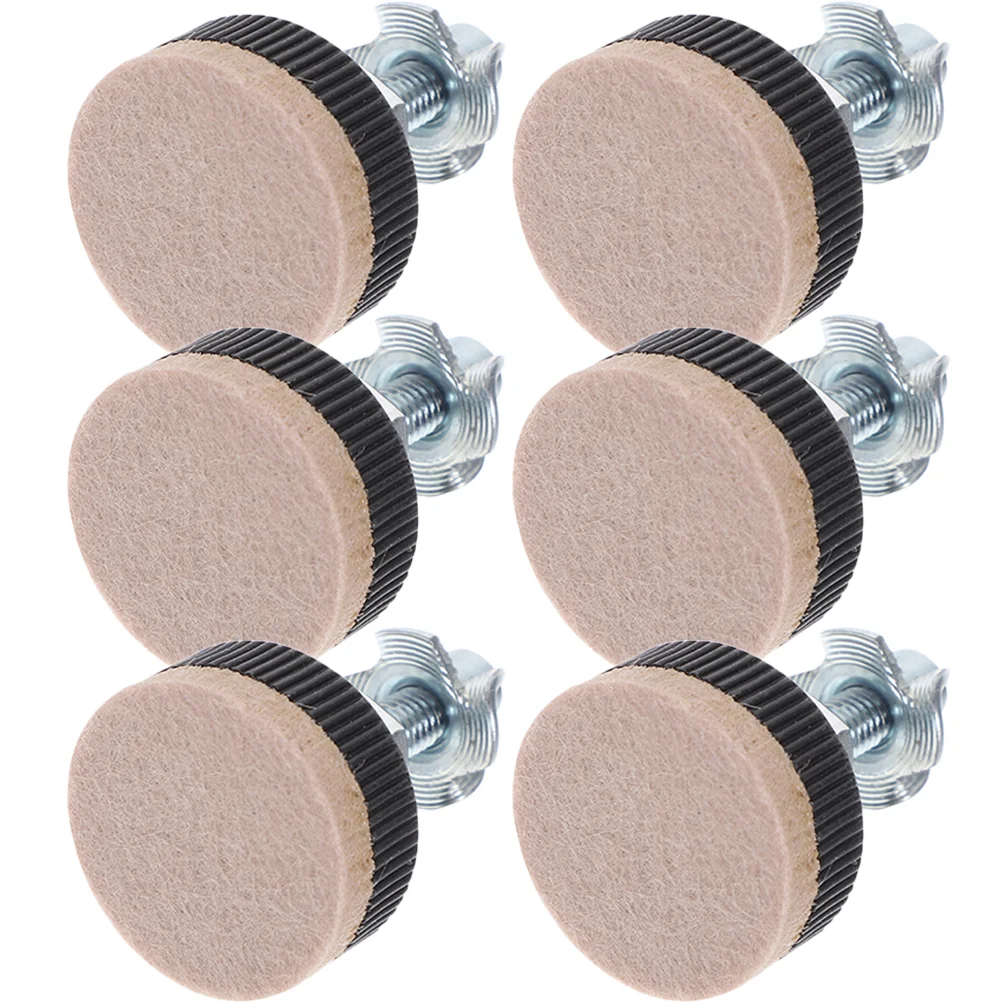 

6 Pcs Foot Pads Adjustable Feet Chair Leveler Heavy Furniture Leveling Levelers