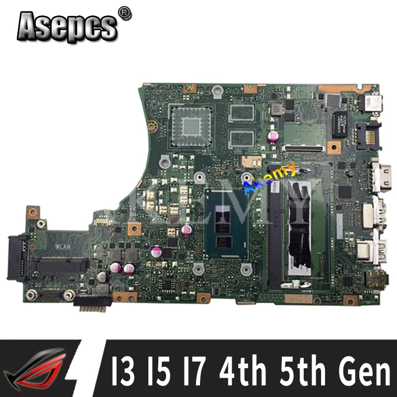

Материнская плата X455LA I3 I5 I7 4-го 5-го поколения 2 ГБ 4 ГБ ОЗУ для ноутбука ASUS X455L X455LJ X455LN A455L F455L K455L материнская плата для ноутбука