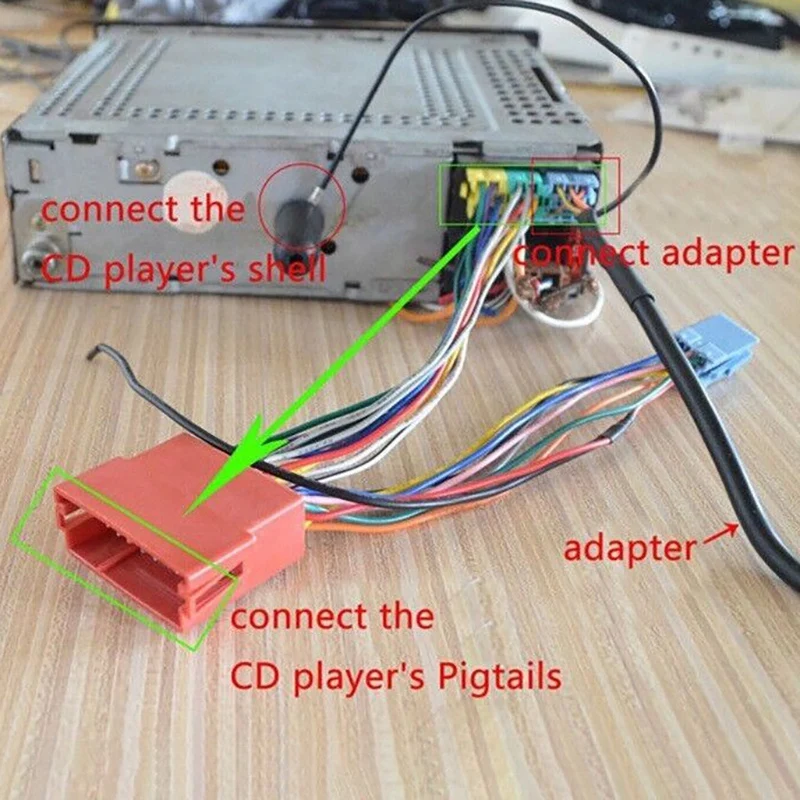 Автомобильный радиоприемник Bluetooth аудио микрофон адаптер громкой связи ISO 8Pin для