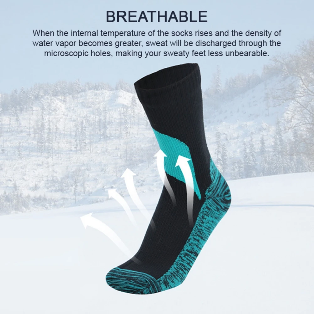 Winter Men Women Cotton Thermal Ski Socks Sports Socks Snowboarding Cycling Adult Skiing Thicker Leg Warm