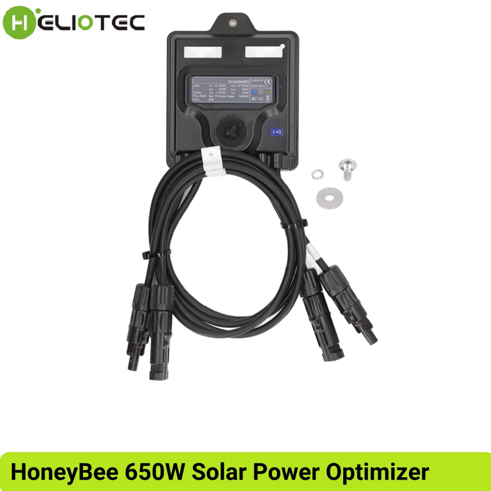 Фотоэлектрический оптимизатор солнечной энергии HoneyBee, 650 Вт, отслеживание уровня компонентов MPPT, мониторинг в реальном времени, срок службы 25 лет остин паркер тед янг изучаем opentelemetry современный мониторинг систем