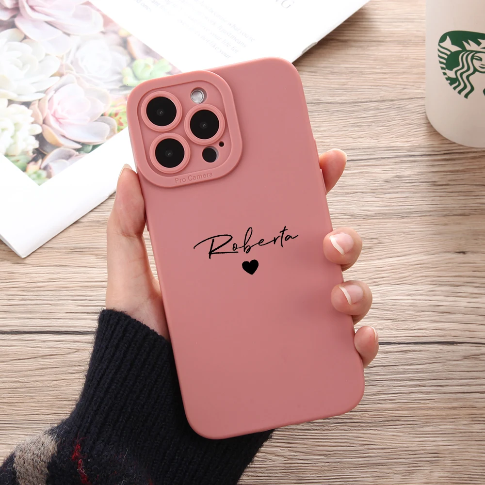 

Personalised Phone 13 14 Pro Max Case Custom Case for iPhone 14 Pro Max 13 12 11 Pro Max X XS XR 7 8 Plus Phone Silicone Cover
