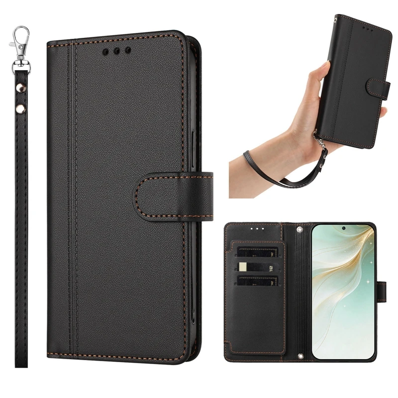 Фото Кожаный чехол-флип для OPPO A55 A54 A74 A94 A73 A93 A55s 5G A53 A54s A53s 4G, чехол-кошелек на 9 карт, защитный чехол-накладка №3