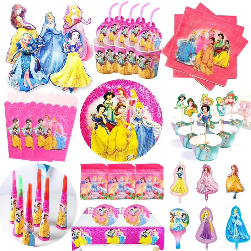 Disney Золушка Белоснежка принцесса тема фотосессия товары для вечеринок