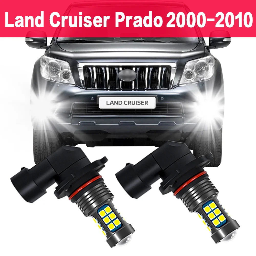 

2X Car LED Fog Light Bulb For Toyota Land Cruiser Prado 2000 2001 2002 2003 2004 2005 2006 2007 2008 2009 2010 Auto Accessories