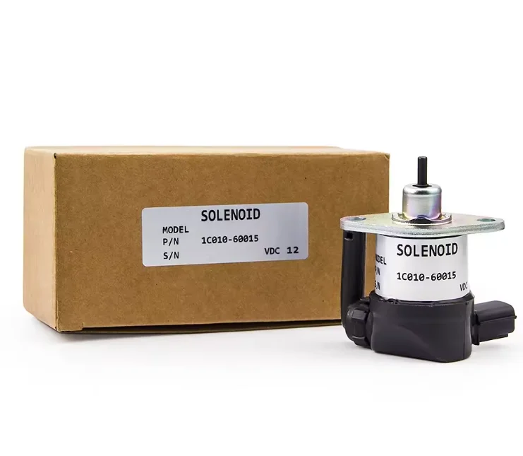 Válvula solenóide para Kubota 12V 1G722-60012 1A021-60017 1C010-60015