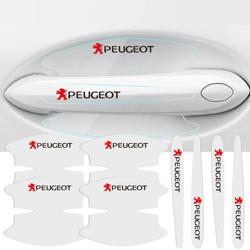 Наклейка на дверную ручку автомобиля 8 шт./комплект защитная пленка внешний