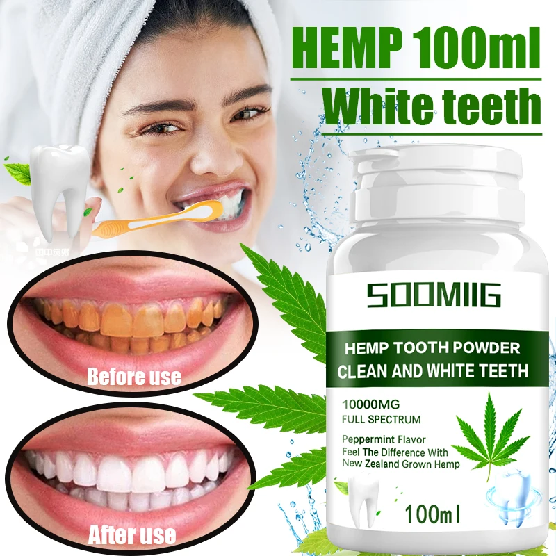 

SOOMIIG Teeth Whitening Remove Plaque Stains Toothpaste Brighten Pearl Tooth Powder Cleaning Oral Hygiene Toothbrush Dental