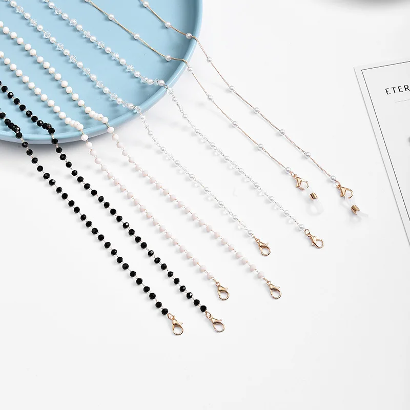 

Free Shipping Fashion Reading Glasses Chain for Women Beaded Eyeglass Strap Rope Masks Necklace Gift Mask Strap Necklace
