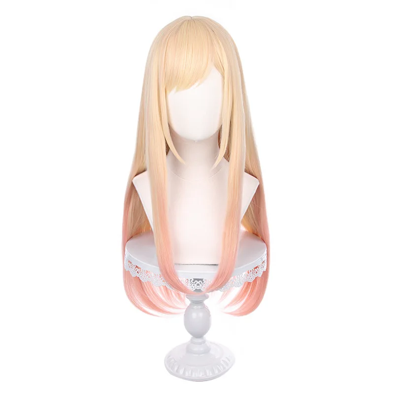 

Anime My Dress-Up Darling Marin Kitagawa Cosplay Wig Yellow Gradient 85cm Long Straight Hair Kawaii Cute Halloween Carnival