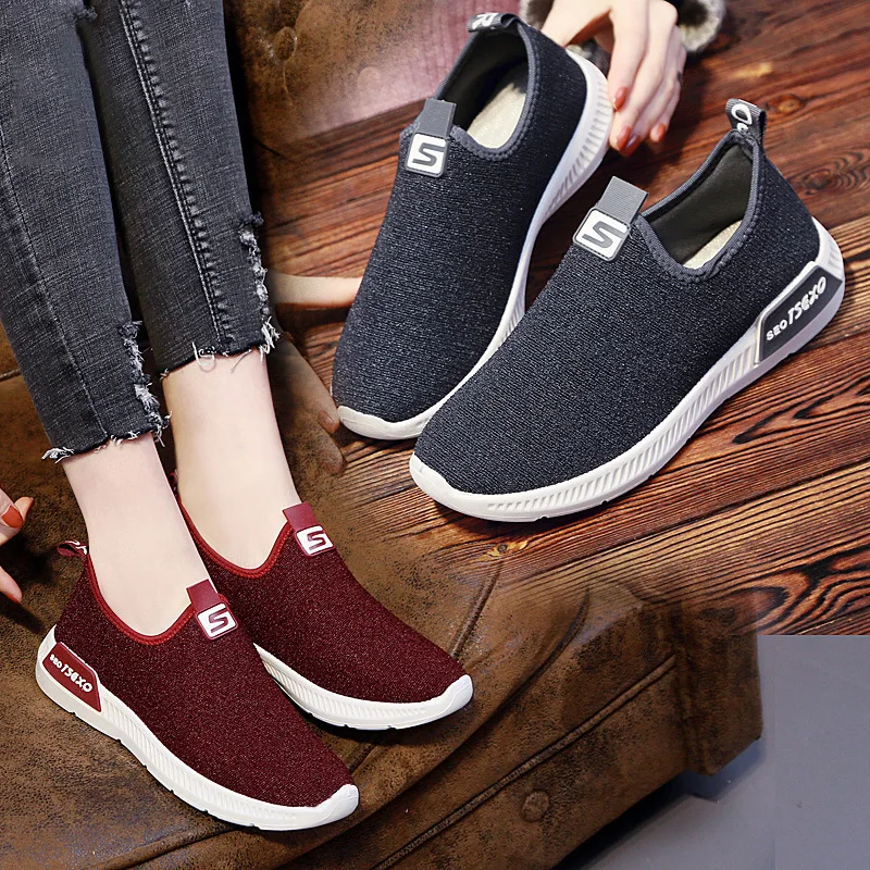 

Women Summer Breathable Sneakers Healthy Walking Shoes Sporty Mesh Sport Running Mother Gift Light Flats Shoes Zapatillas Mujer